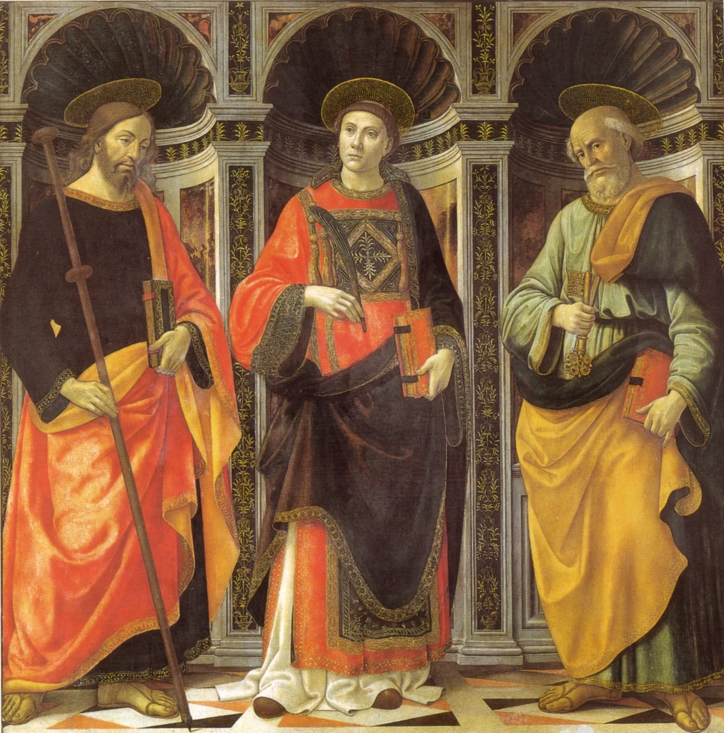 Santo Stefano tra i santi Giacomo e Pietro - Galleria dell'Accademia , Firenze